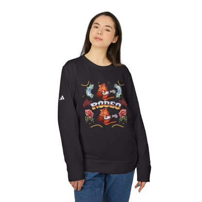 Rodeo© Luxturnal© Adidas® Unisex Super Soft Deluxe Cozy Fleece Crewneck Sweatshirt Up To 4XL