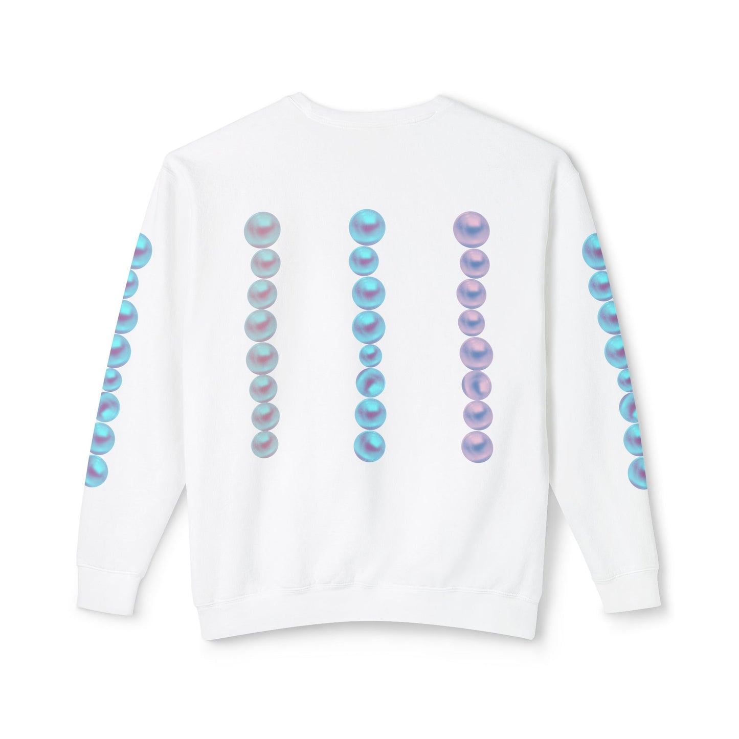 Posh Pearls© Deluxe American Made Comfort Relaxed Premium Cotton Lightweight Crewneck Sweatshirt Unisex