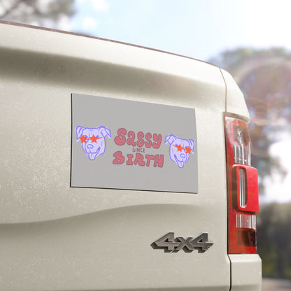 Sassy Since Birth© Auto World Tech Super Strong Car Magnets