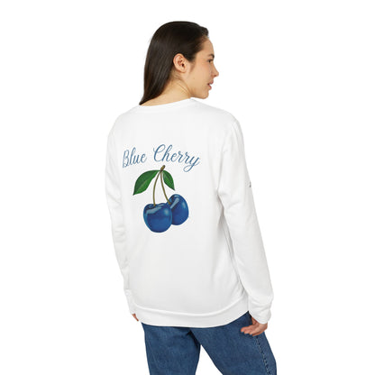 Blue Cherry© Luxturnal© Adidas® Unisex Super Soft Deluxe Cozy Fleece Crewneck Sweatshirt