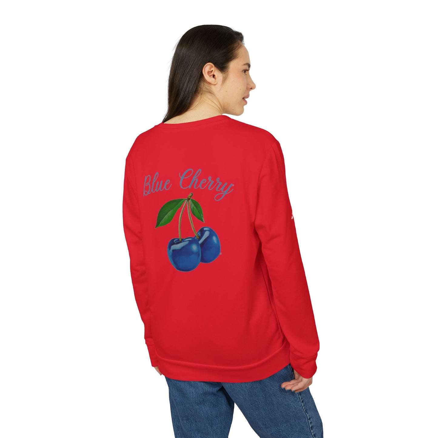 Blue Cherry© Luxturnal© Adidas® Unisex Super Soft Deluxe Cozy Fleece Crewneck Sweatshirt