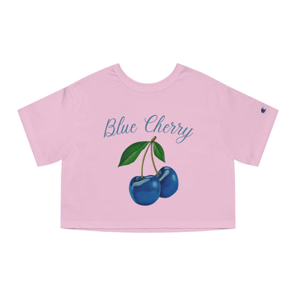 Blue Cherry© Deluxe Premium 100% Cotton Champion Women's Heritage Super Soft Town And Country Cropped T-Shirt