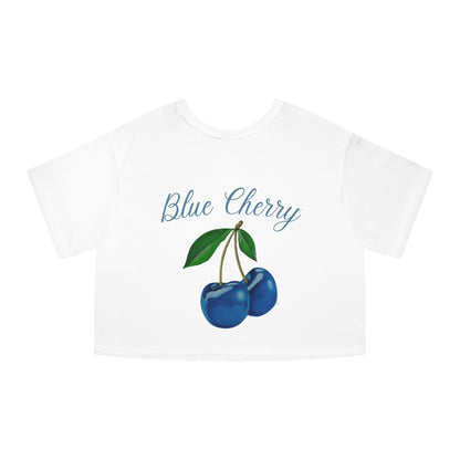 Blue Cherry© Deluxe Premium 100% Cotton Champion Women's Heritage Super Soft Town And Country Cropped T-Shirt