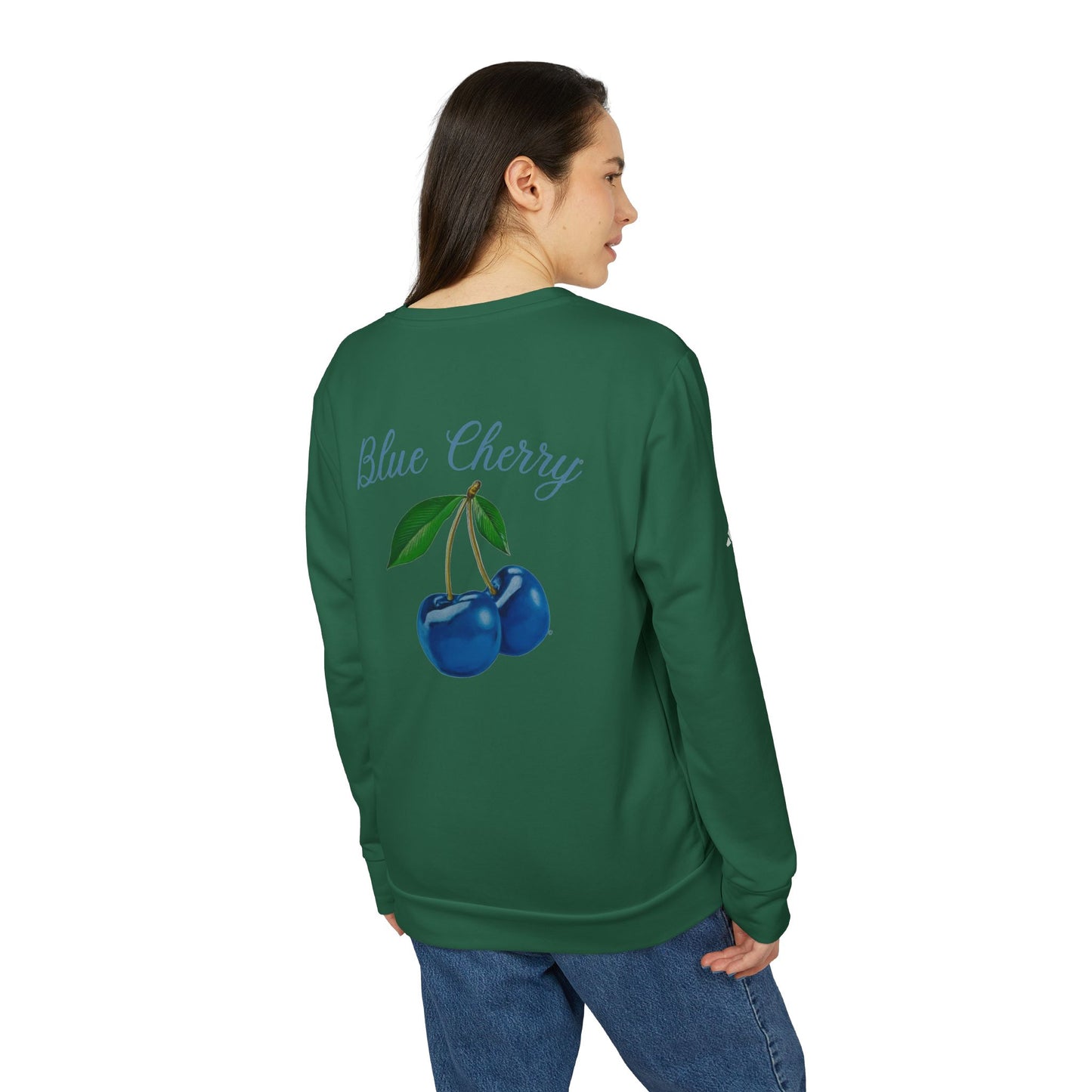 Blue Cherry© Luxturnal© Adidas® Unisex Super Soft Deluxe Cozy Fleece Crewneck Sweatshirt