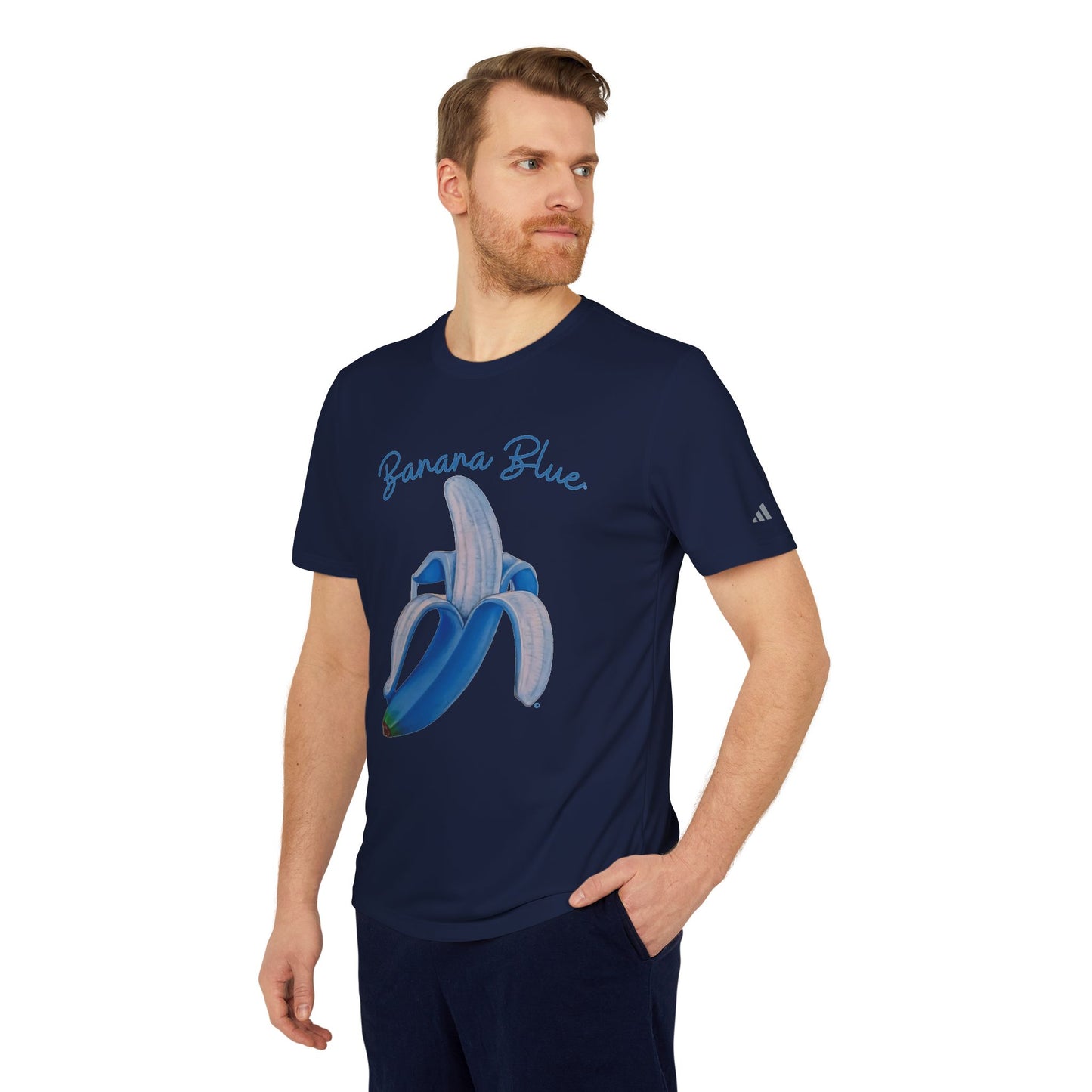 Adidas® Banana Blue© Luxturnal© 50+ UPF Protection Soft Light Comfort Relaxed Deluxe Unisex Sport T-shirt