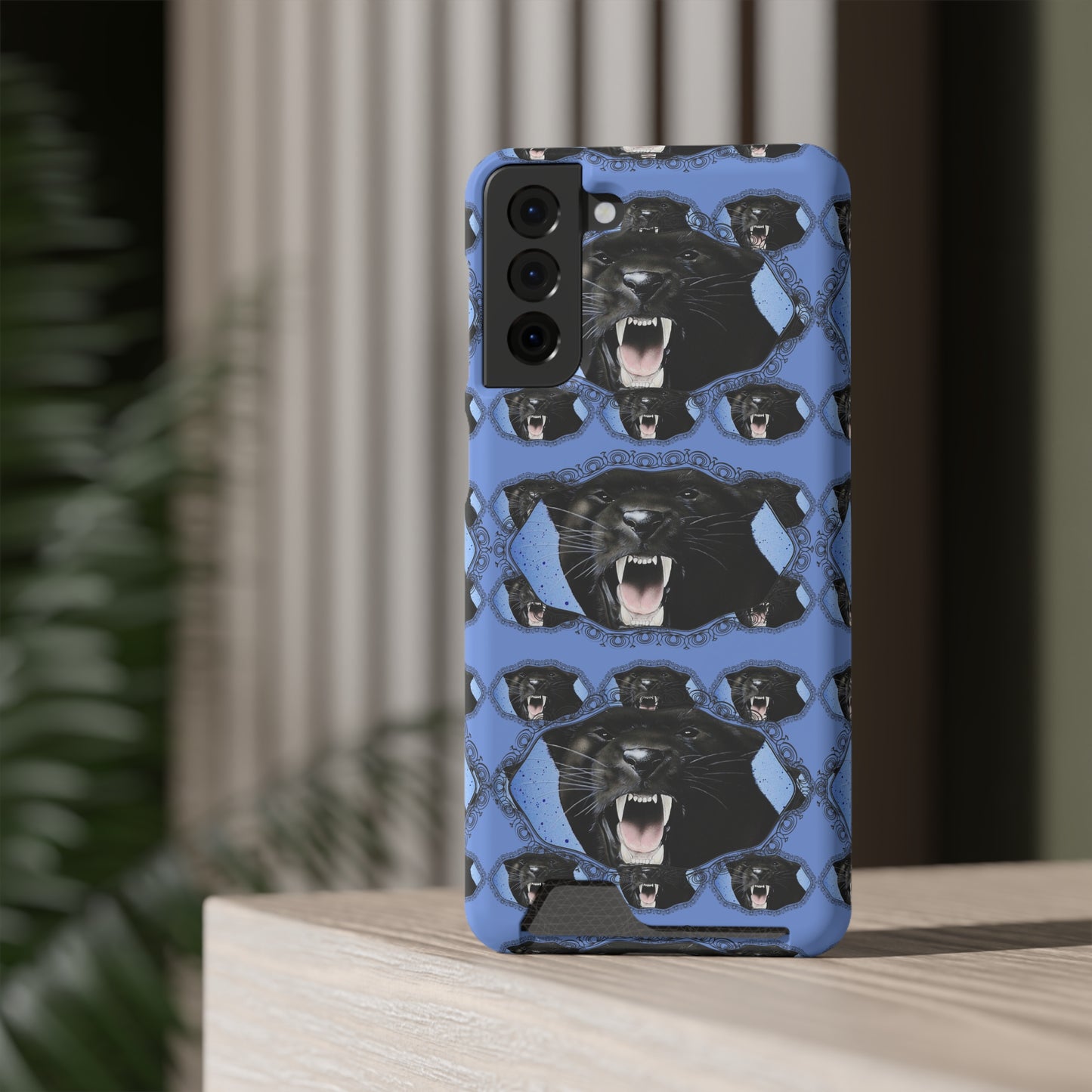 Panther Roar© Limited Edition Slim Lightweight DuraFlex© Safe Impact Resistant Phone Case With Card Holder Compatible with iPhone 13, and Samsung Galaxy S21, S22 models