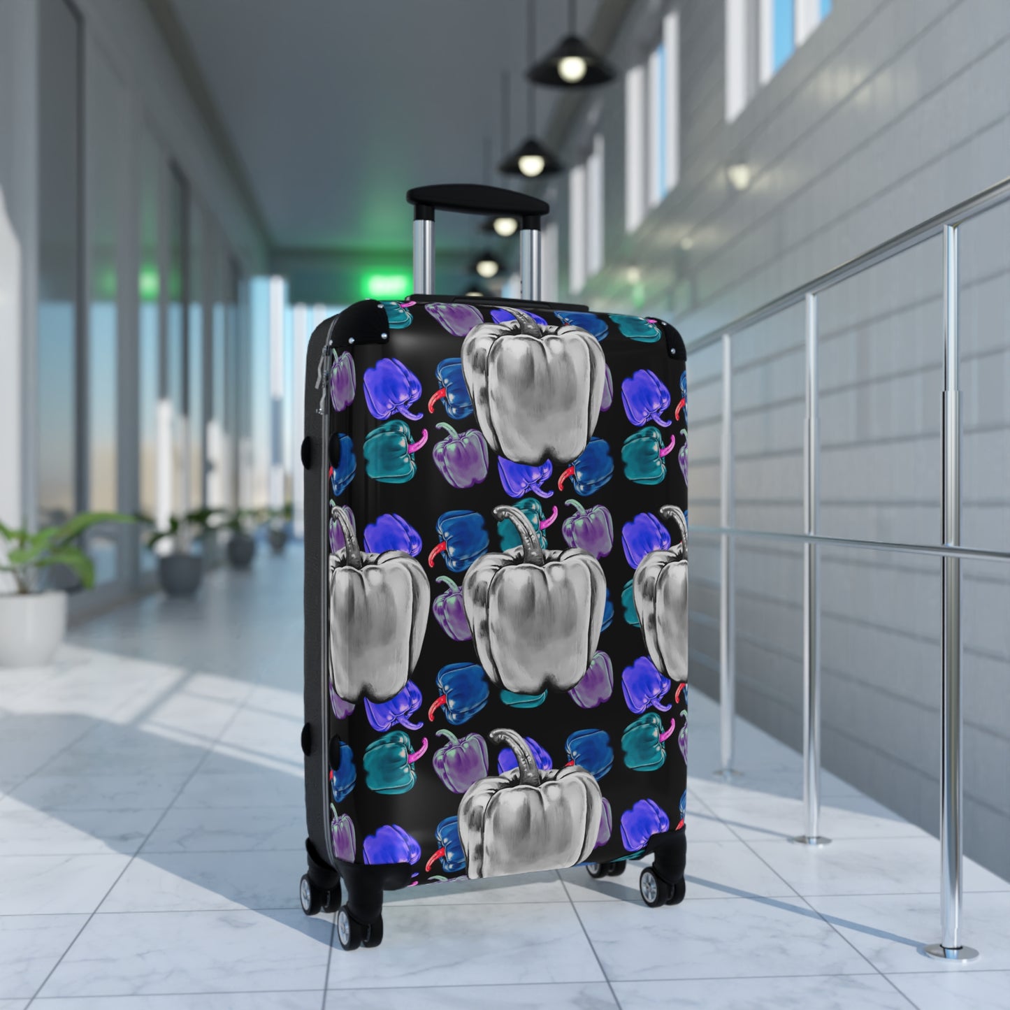 Runway Priority Elite Sure Travel Heavy Duty Easy Clean Anti Damage Suitcase in Pepper Blue©