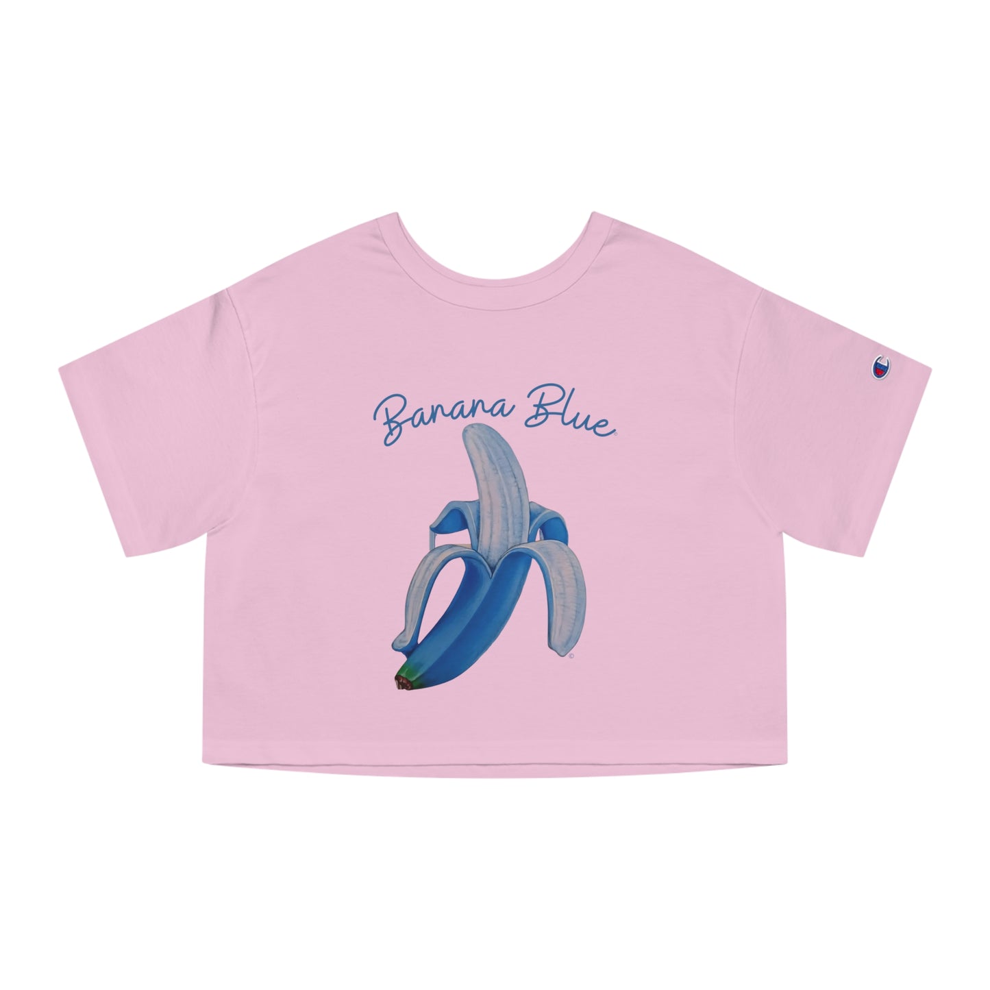 Banana Blue© Deluxe Premium 100% Cotton Champion Women's Heritage Super Soft Town And Country Cropped T-Shirt