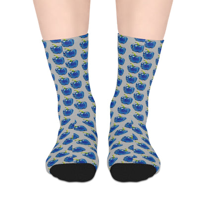 Pepper Blue© Mid-length Socks