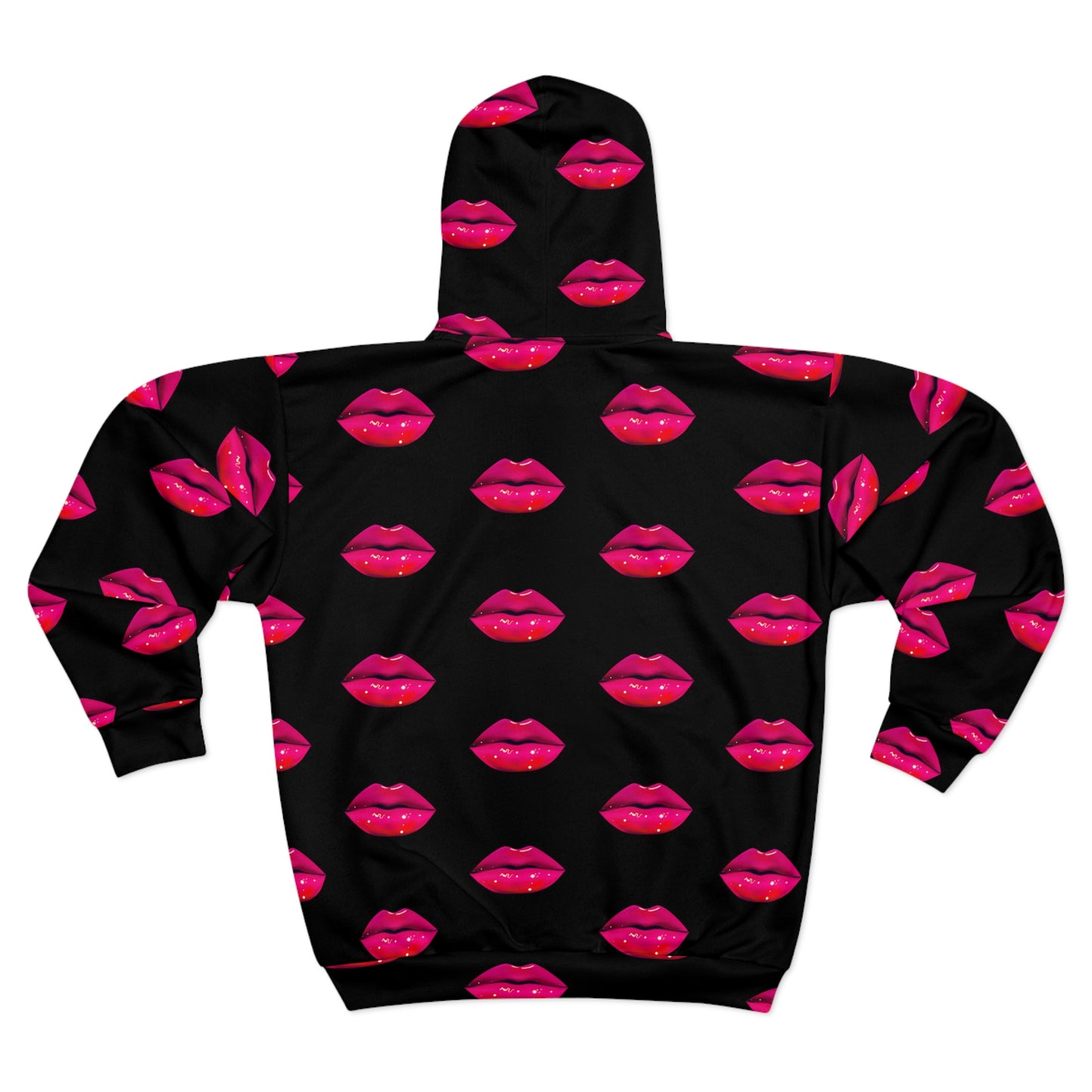 Lip Drip© Limited Edition Simple Soft And Comfort Deluxe Premium Unisex Zip Hoodie In Oh Your Juicy Lips Up To 2XL