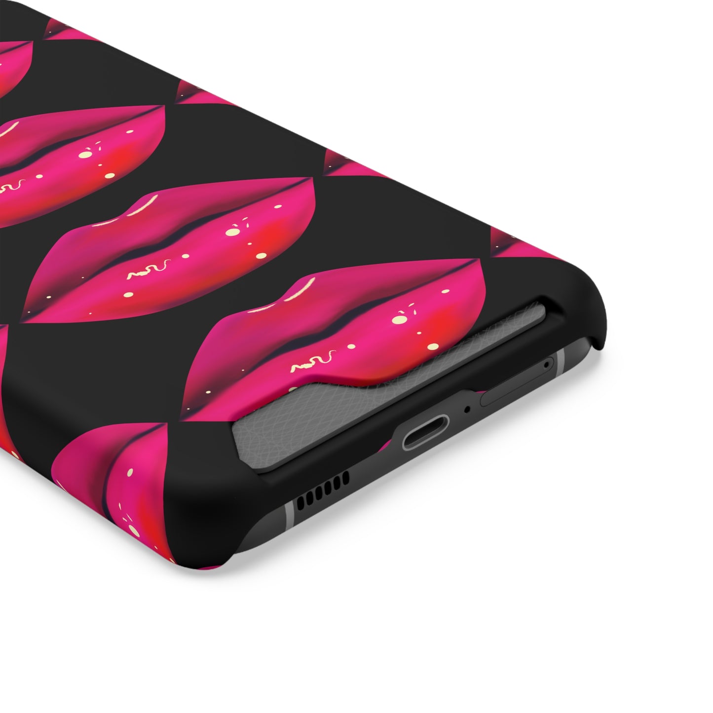 Lip Drip© Limited Edition Slim Lightweight DuraFlex© Safe Impact Resistant Phone Case With Card Holder Compatible with iPhone 13, and Samsung Galaxy S21, S22 models