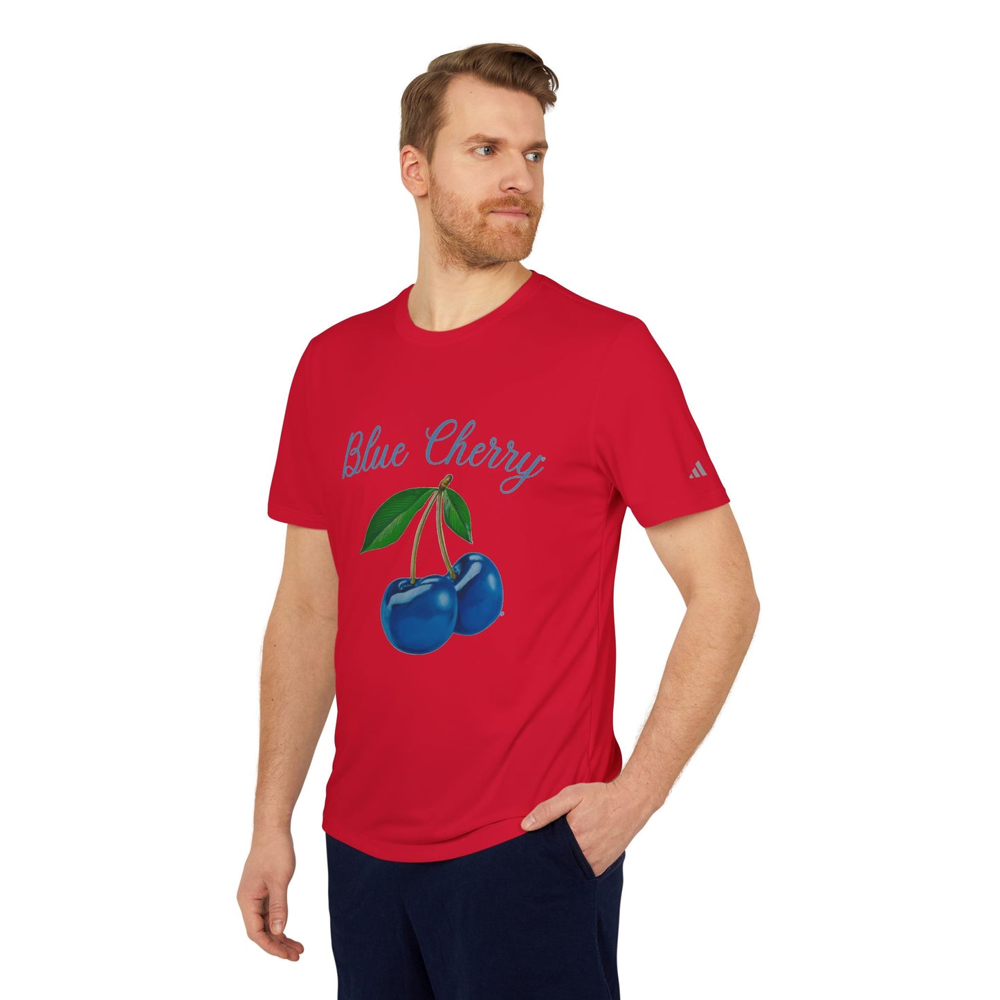 Adidas® Blue Cherry© Luxturnal© 50+ UPF Protection Soft Light Comfort Relaxed Deluxe Unisex Sport T-shirt