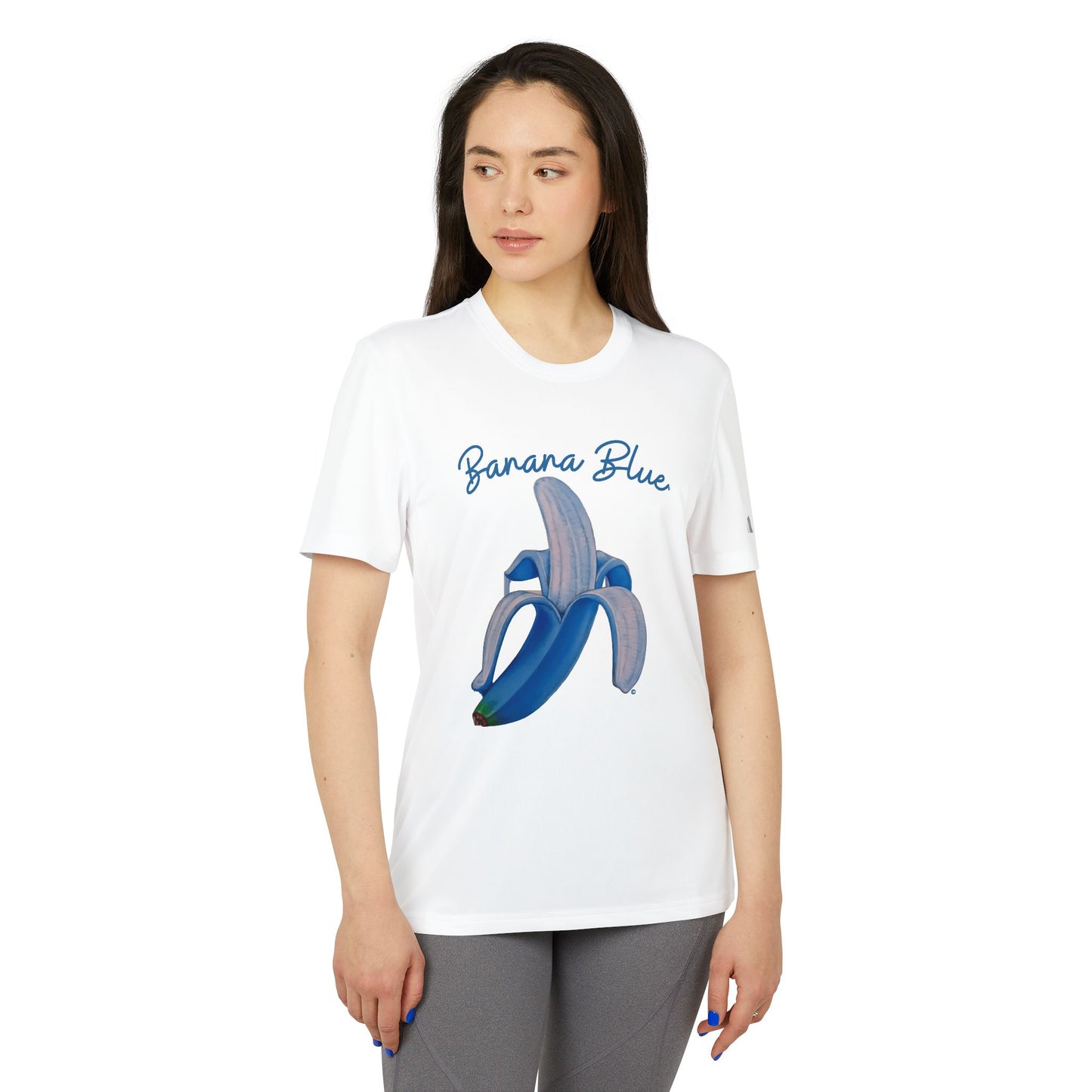 Adidas® Banana Blue© Luxturnal© 50+ UPF Protection Soft Light Comfort Relaxed Deluxe Unisex Sport T-shirt