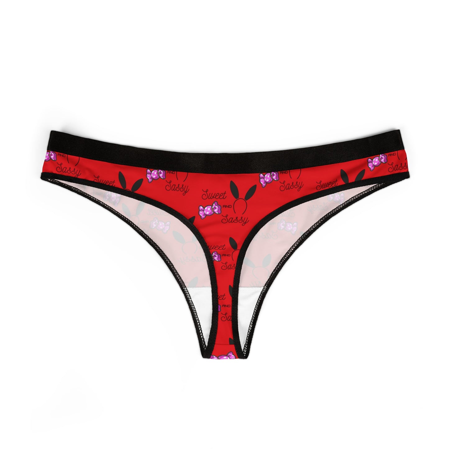 Sweet And Sassy Superstar© Super Soft Euro Deluxe Everyday All Day Active Comfort Women's Thong In Savory Passion Red