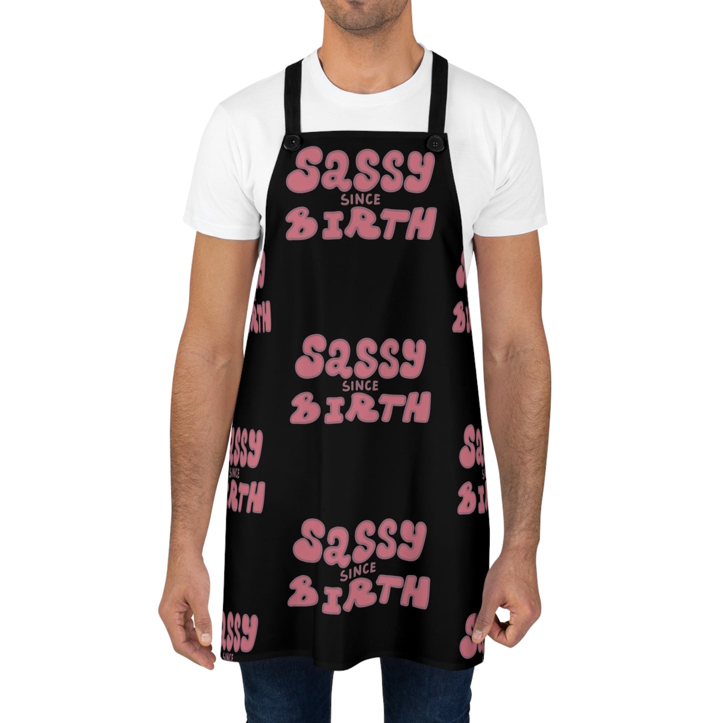 Sassy Since Birth© Super Deluxe Apron Unisex in Midnight