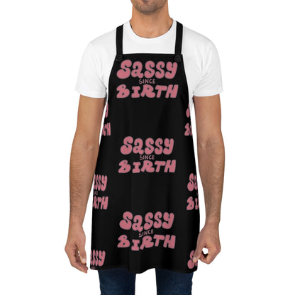 Sassy Since Birth© Super Deluxe Apron Unisex in Midnight