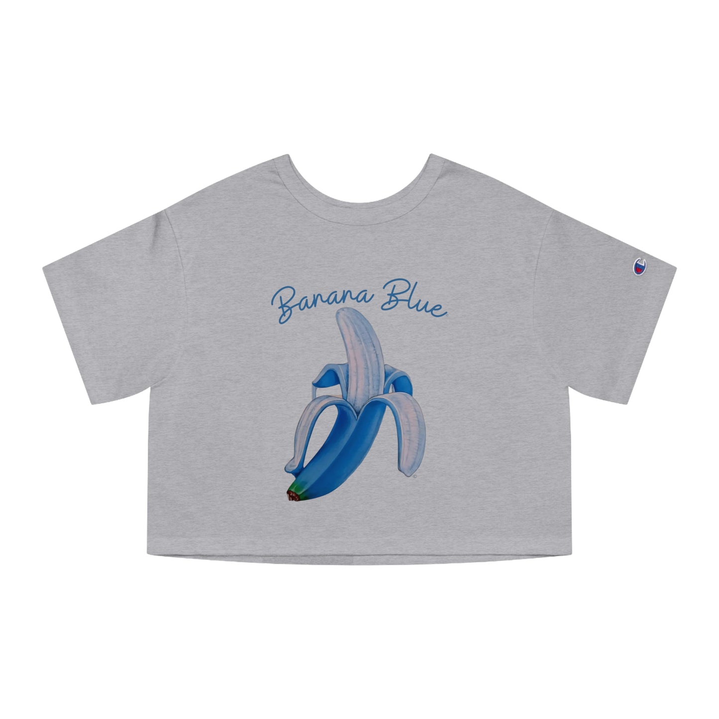 Banana Blue© Deluxe Premium 100% Cotton Champion Women's Heritage Super Soft Town And Country Cropped T-Shirt