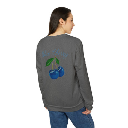 Blue Cherry© Luxturnal© Adidas® Unisex Super Soft Deluxe Cozy Fleece Crewneck Sweatshirt