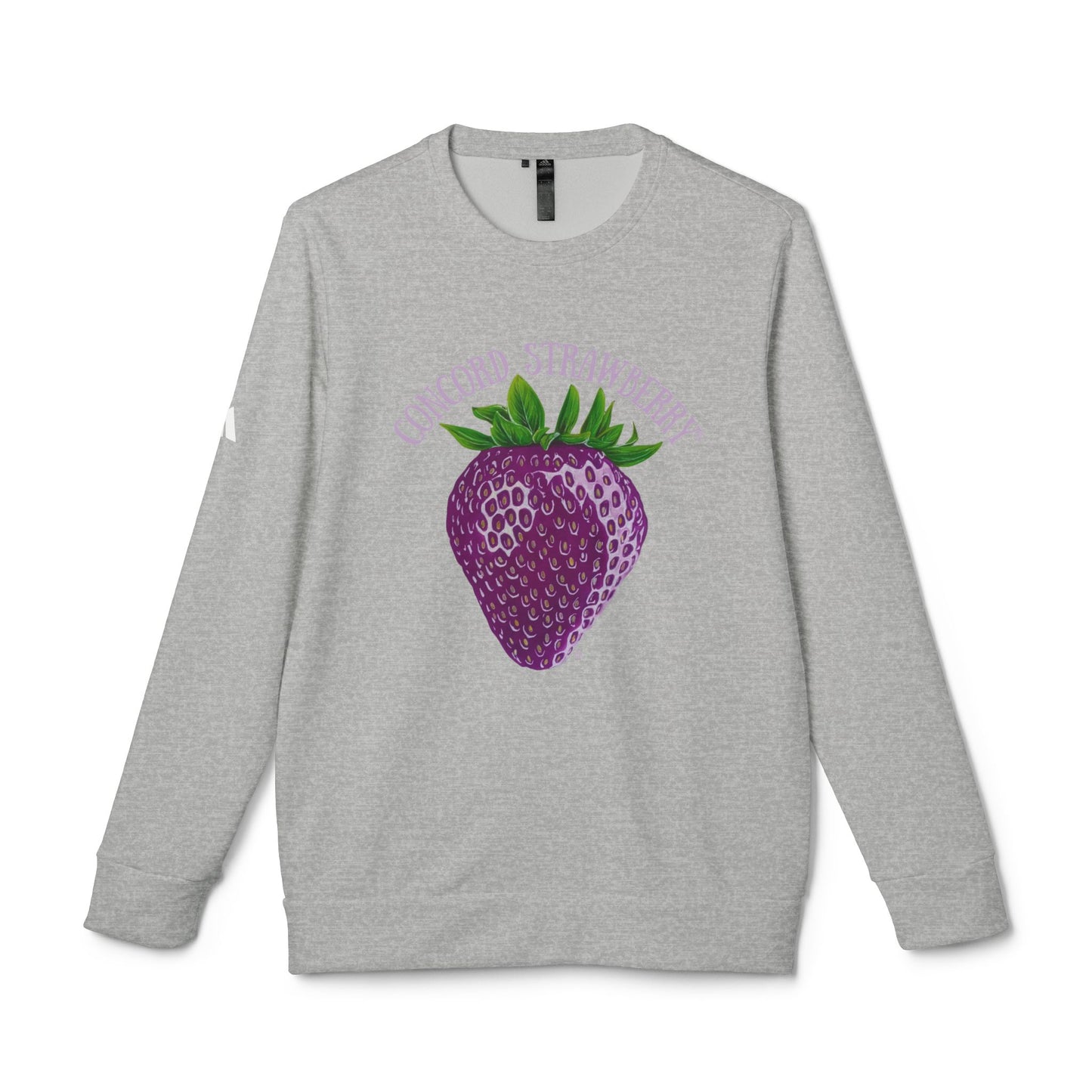 Concord Strawberry© Luxturnal© Adidas® Unisex Super Soft Deluxe Cozy Fleece Crewneck Sweatshirt