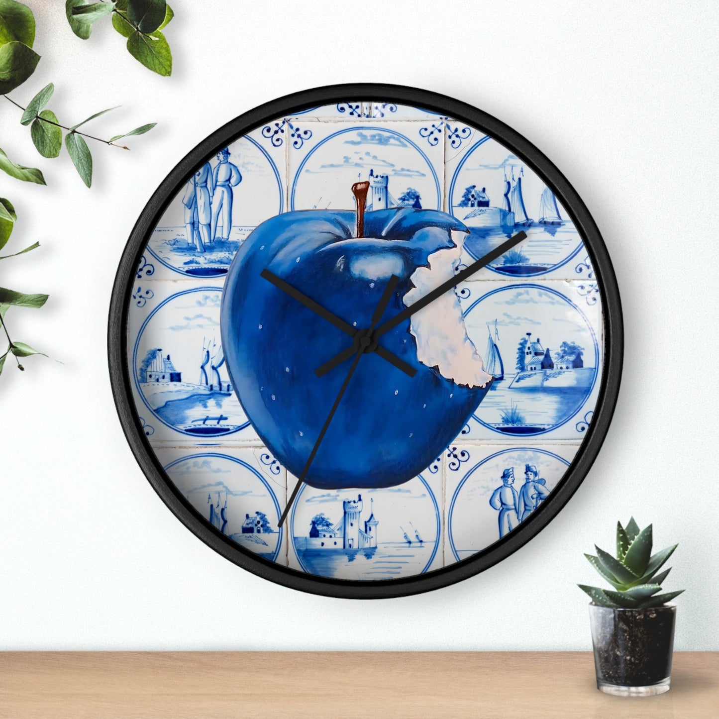 Apple Blue© Wall Clock