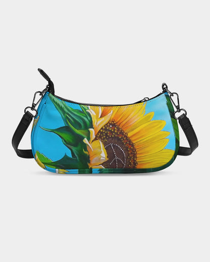 Sunflower Of Peace© Petite Euro Soft Deluxe Canvas Pouch