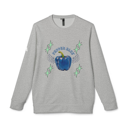 Pepper Blue© Luxturnal© Adidas® Limited Unisex Super Soft Deluxe Cozy Fleece Crewneck Sweatshirt In Pepper Is Better