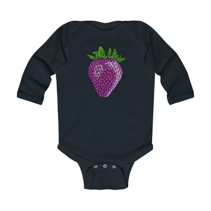 Concord Strawberry© Super Soft Infant Long Sleeve Bodysuit 100% Deluxe Premium Cotton From American Boutique