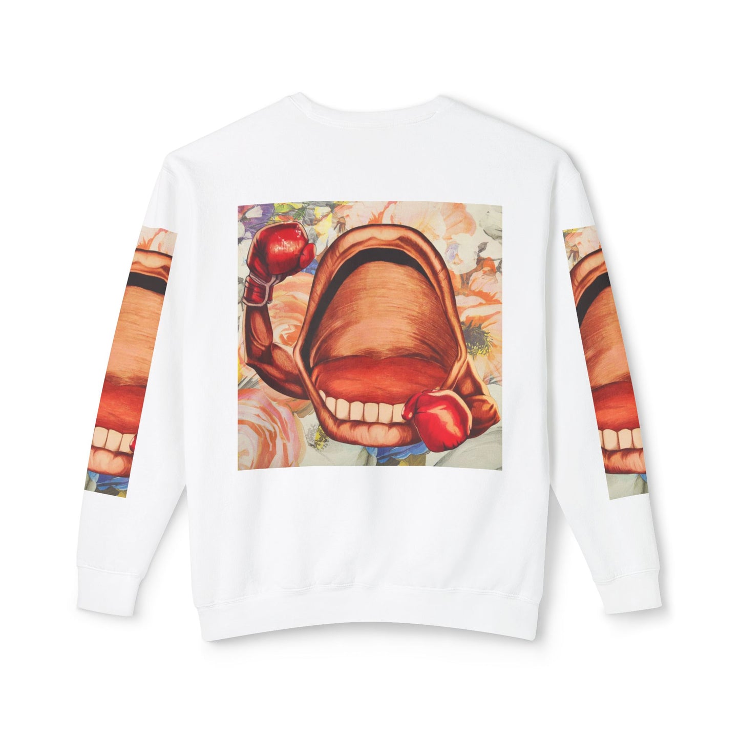 Power Punch© Deluxe American Made Comfort Relaxed Premium Cotton Lightweight Crewneck Sweatshirt Unisex In Bold Success