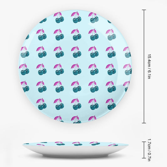 Blue Cherry© Limited Edition Pop Ceramic Decorative Plates