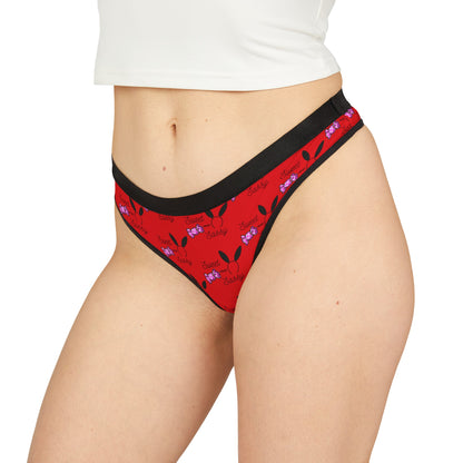 Sweet And Sassy Superstar© Super Soft Euro Deluxe Everyday All Day Active Comfort Women's Thong In Savory Passion Red