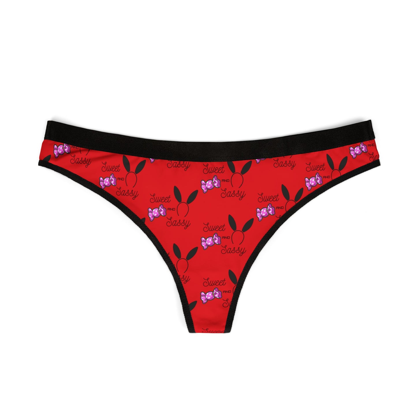 Sweet And Sassy Superstar© Super Soft Euro Deluxe Everyday All Day Active Comfort Women's Thong In Savory Passion Red