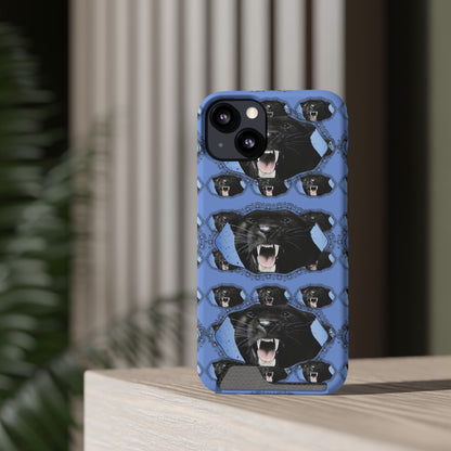 Panther Roar© Limited Edition Slim Lightweight DuraFlex© Safe Impact Resistant Phone Case With Card Holder Compatible with iPhone 13, and Samsung Galaxy S21, S22 models