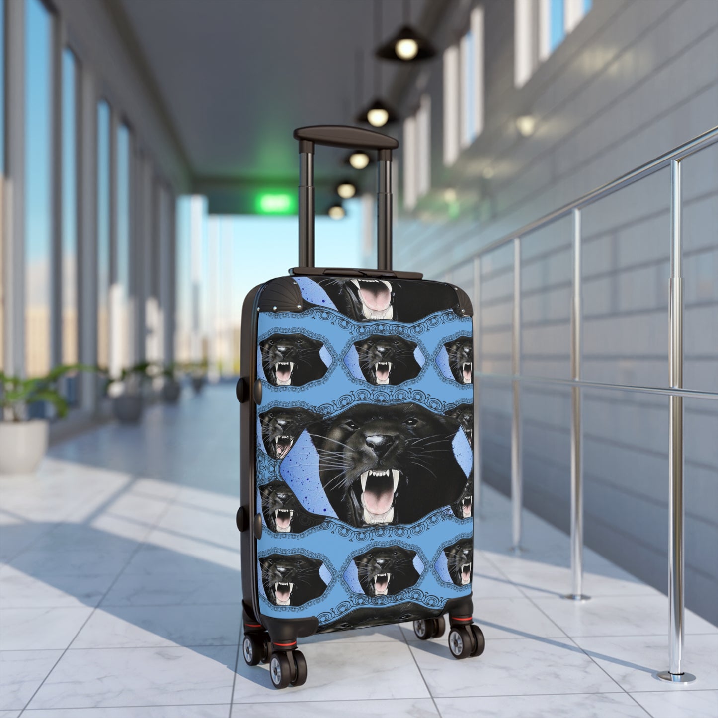 Runway Priority Elite Sure Travel Heavy Duty Easy Clean Anti Damage Suitcase in Panther Roar©