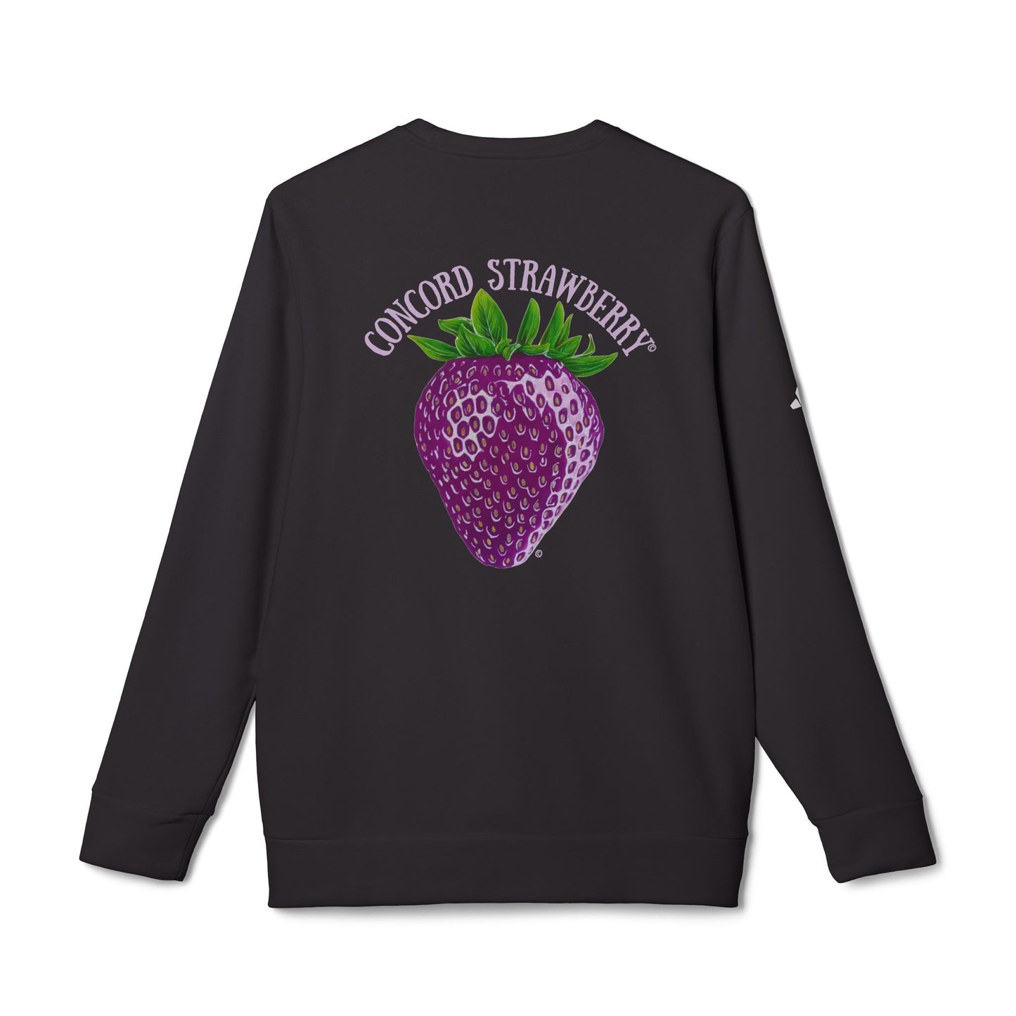 Concord Strawberry© Luxturnal© Adidas® Unisex Super Soft Deluxe Cozy Fleece Crewneck Sweatshirt