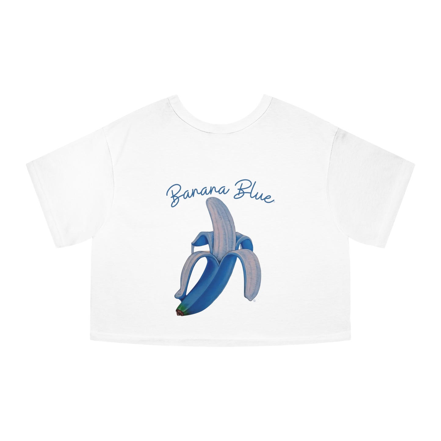 Banana Blue© Deluxe Premium 100% Cotton Champion Women's Heritage Super Soft Town And Country Cropped T-Shirt