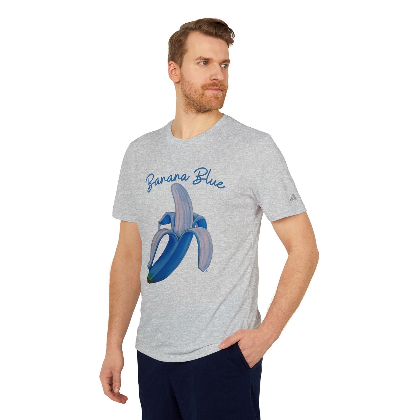 Adidas® Banana Blue© Luxturnal© 50+ UPF Protection Soft Light Comfort Relaxed Deluxe Unisex Sport T-shirt