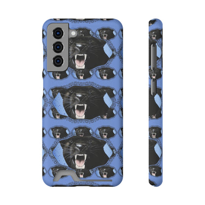 Panther Roar© Limited Edition Slim Lightweight DuraFlex© Safe Impact Resistant Phone Case With Card Holder Compatible with iPhone 13, and Samsung Galaxy S21, S22 models