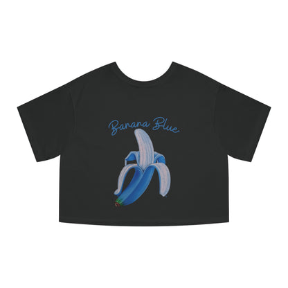 Banana Blue© Deluxe Premium 100% Cotton Champion Women's Heritage Super Soft Town And Country Cropped T-Shirt