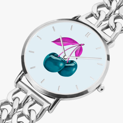 Blue Cherry© Limited Edition Pop Hollow Out Strap Quartz Watch - With Indicators