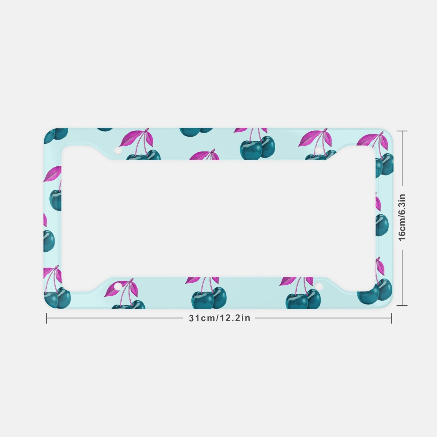 Blue Cherry© Limited Edition POP Pro design License Plate Frame