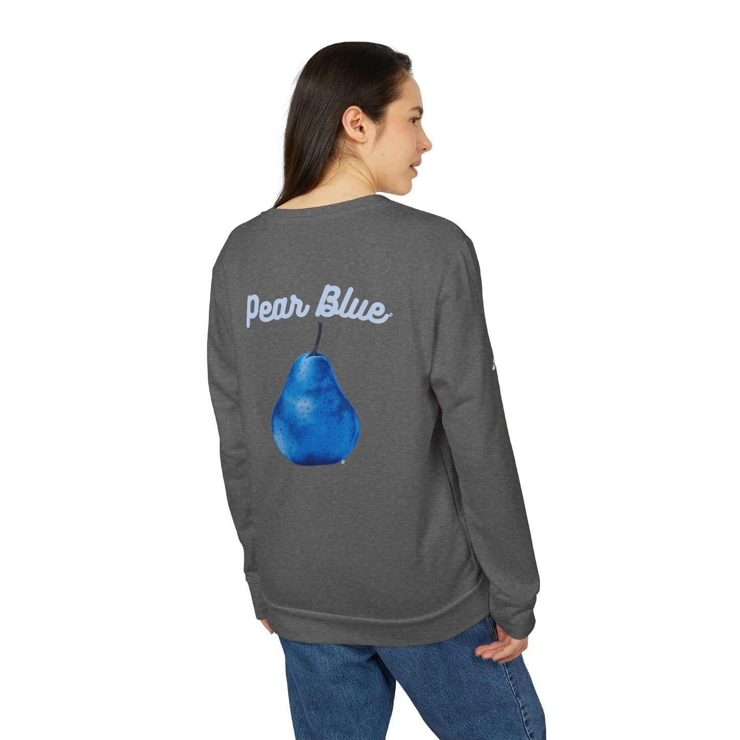 Pear Blue© Luxturnal© Adidas® Unisex Super Soft Deluxe Cozy Fleece Crewneck Sweatshirt