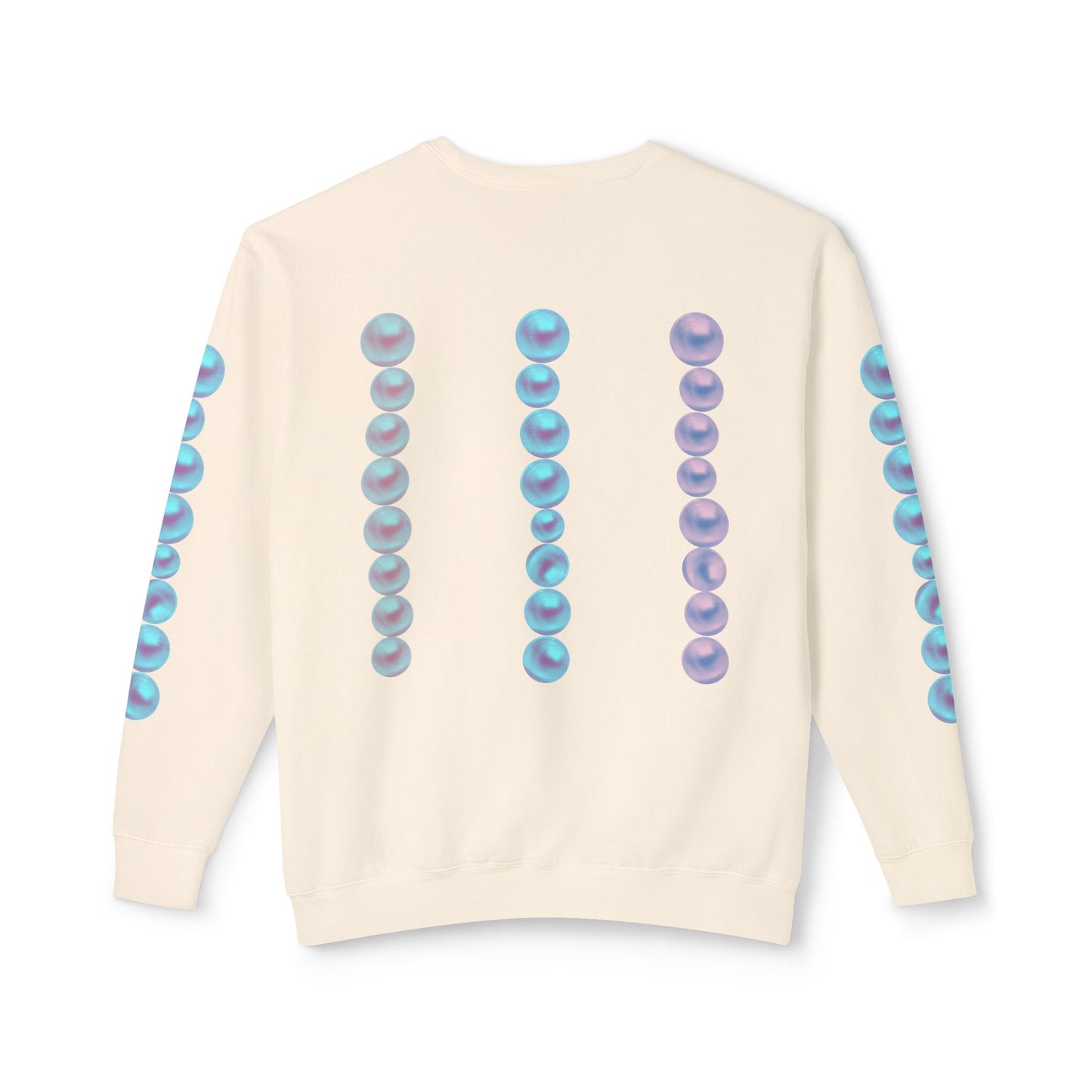 Posh Pearls© Deluxe American Made Comfort Relaxed Premium Cotton Lightweight Crewneck Sweatshirt Unisex