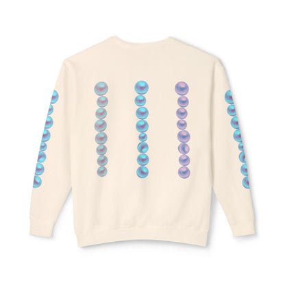 Posh Pearls© Deluxe American Made Comfort Relaxed Premium Cotton Lightweight Crewneck Sweatshirt Unisex