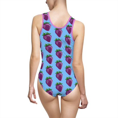 Concord Strawberry© Sorts Flex Super Comfort Women’s One Classic Swimsuit In Paradise Pool Breeze