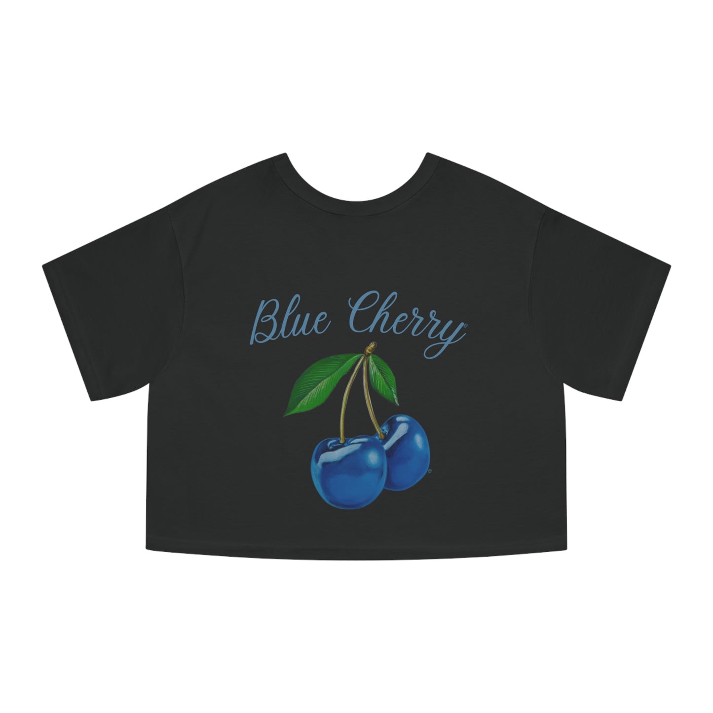 Blue Cherry© Deluxe Premium 100% Cotton Champion Women's Heritage Super Soft Town And Country Cropped T-Shirt