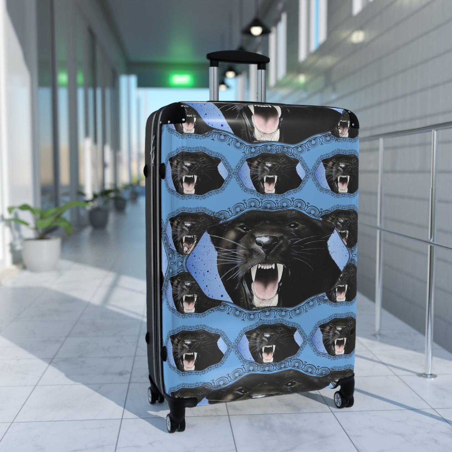 Runway Priority Elite Sure Travel Heavy Duty Easy Clean Anti Damage Suitcase in Panther Roar©