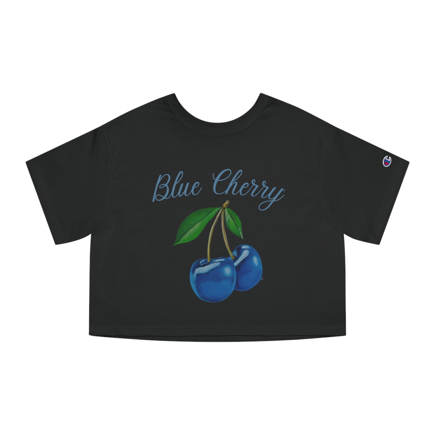 Blue Cherry© Deluxe Premium 100% Cotton Champion Women's Heritage Super Soft Town And Country Cropped T-Shirt