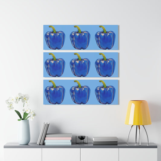 Pepper Blue© By Artist Gib Robbie Iconic Acrylic Prints (Triptych) SUPPORTS LOCAL ARTIST DIRECTLY