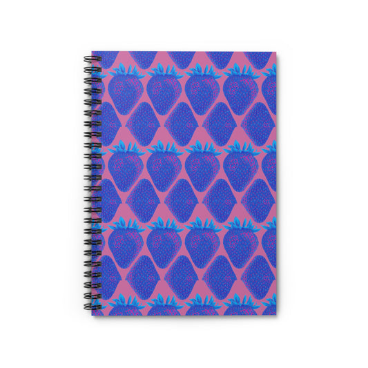 Concord Strawberry© In Miami Vice Always Perfect Simply Sweet Spiral Notebook - Rule Lined