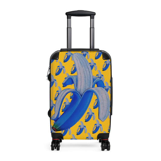 Runway Priority Elite Sure Travel Heavy Duty Easy Clean Anti Damage Suitcase in Banana Blue©